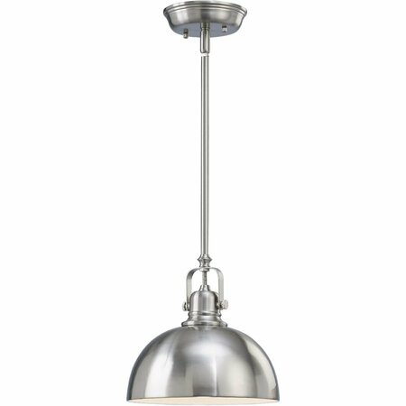 CANARM GS 9 in. Bn Rod Pendant Light IPL222B01BN-B